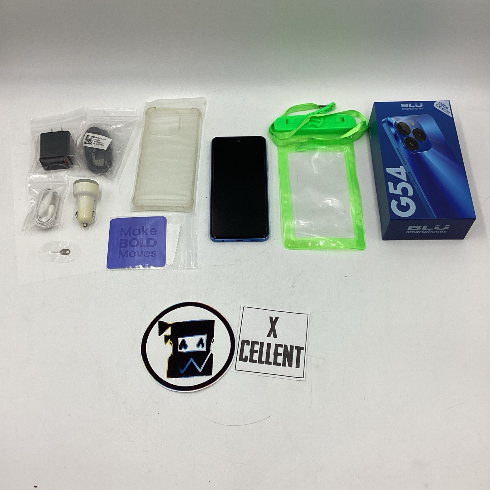 BLU G54 G1090 Unlocked 6.6″ IPS HD 128GB 50MP GPS Dual SIM Standby 5000mAh Blue