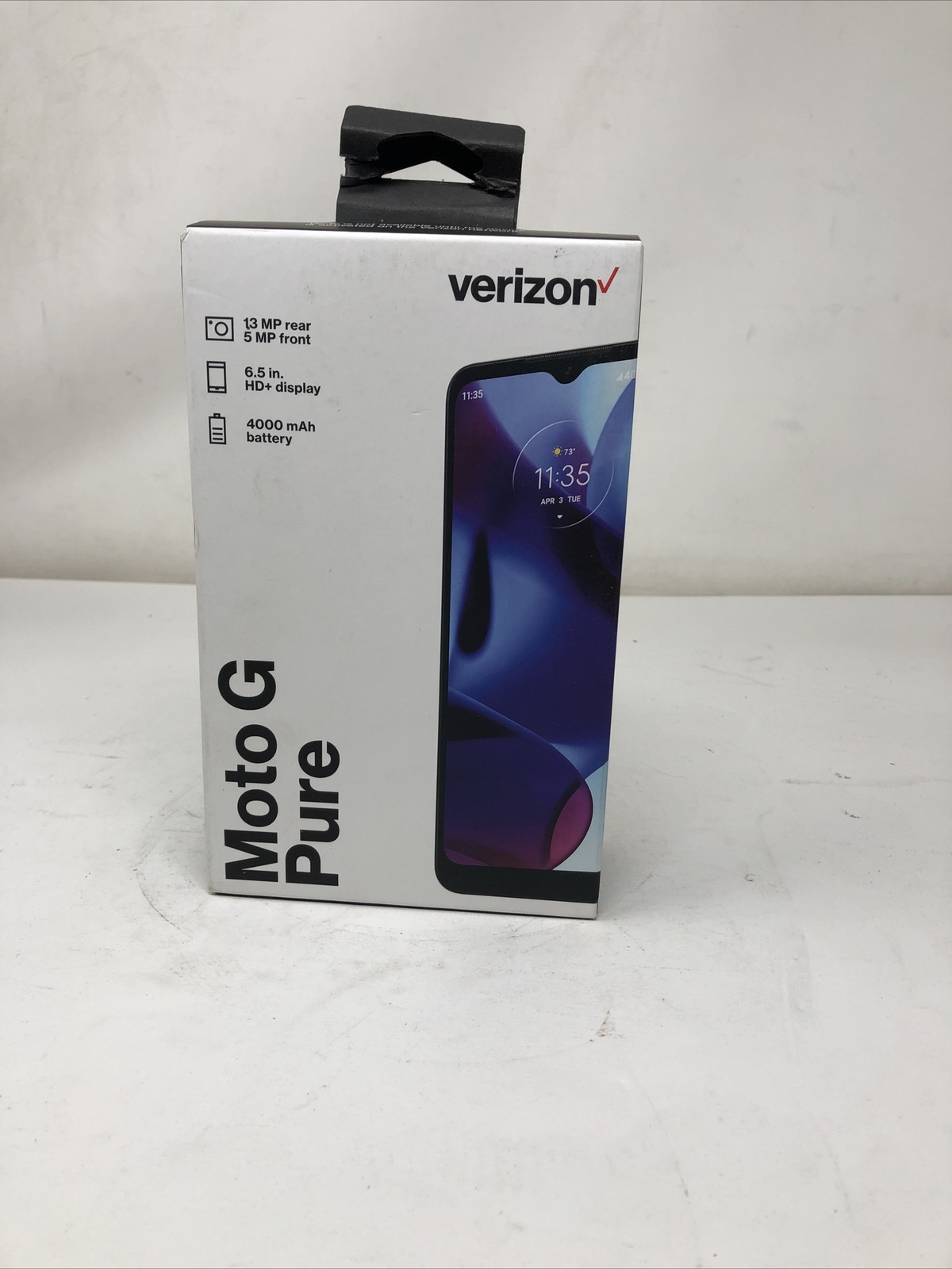New & Sealed – Verizon Motorola Moto G Pure, 32GB, Blue – Prepaid Smartphone
