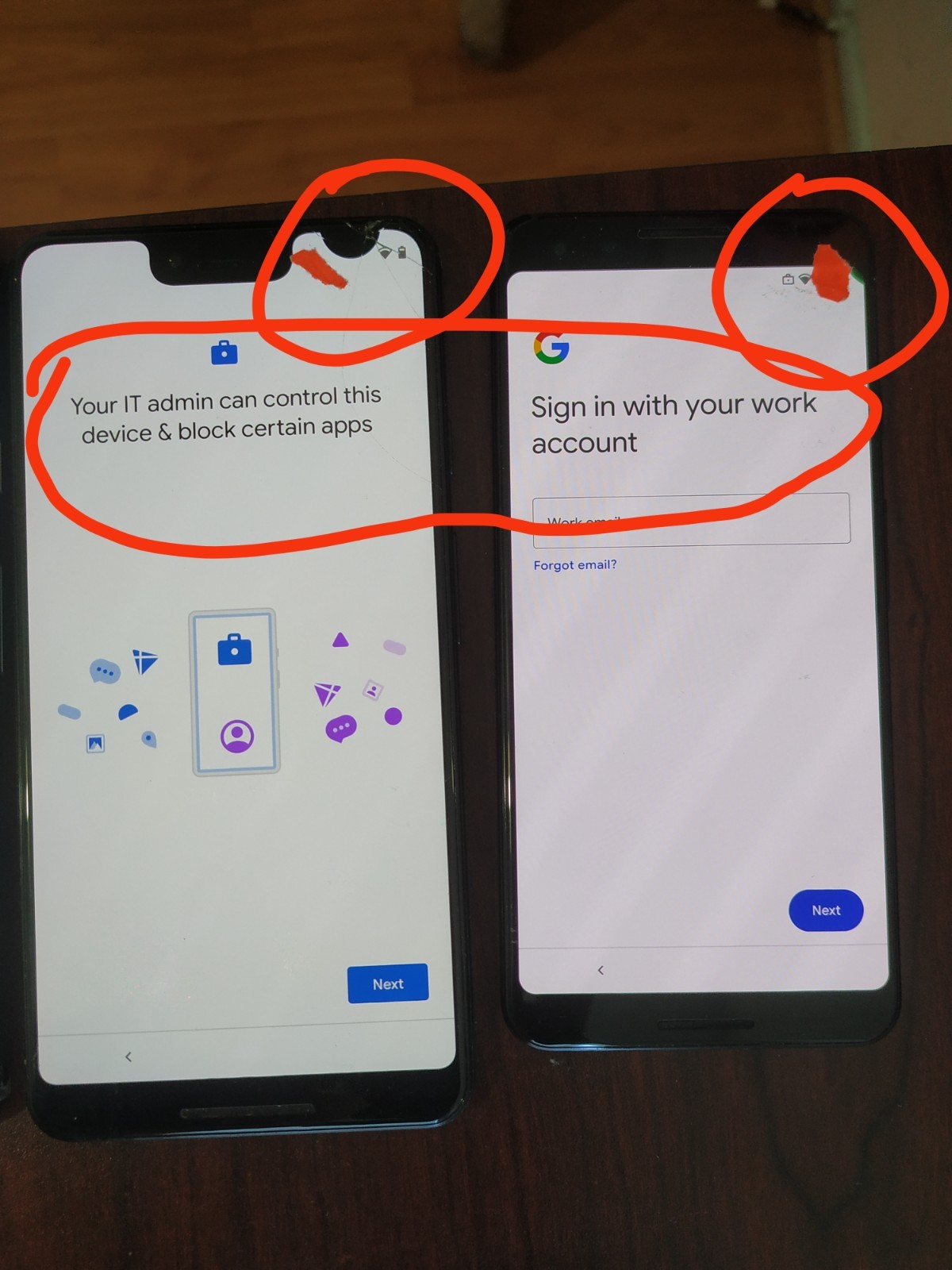 Lot of 4 Google Pixel 3XL(2)and Pixel 2XL(1) and Pixel 3(1pc) 64GB For parts