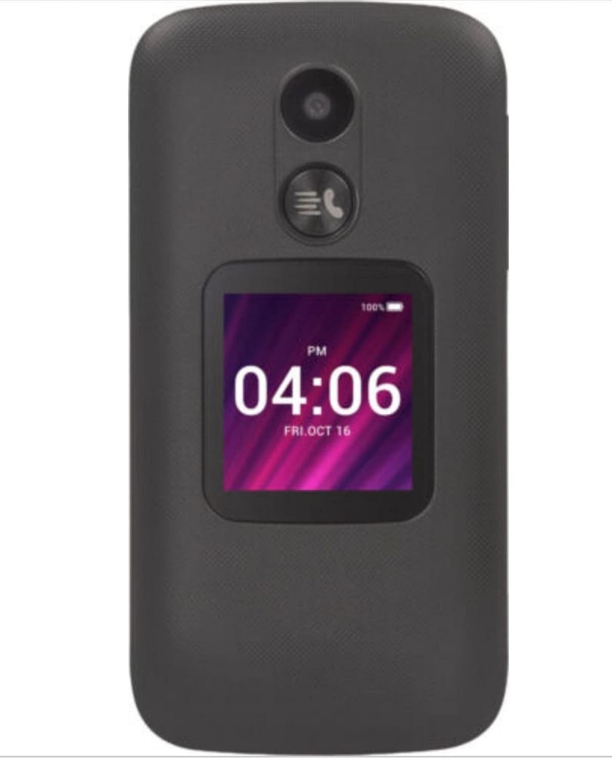 TCL Go Flip 2 4G LTE 8GB GSM Factory Unlocked Smart Flip Phone (4058G)(Black)