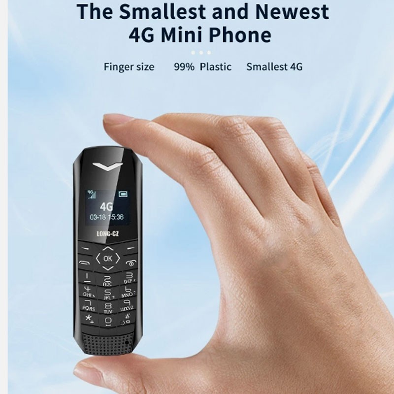 J6 Unlocked world’s smallest 4G Simple Mini Mobile Cell Phones Card Dial GSM MP3