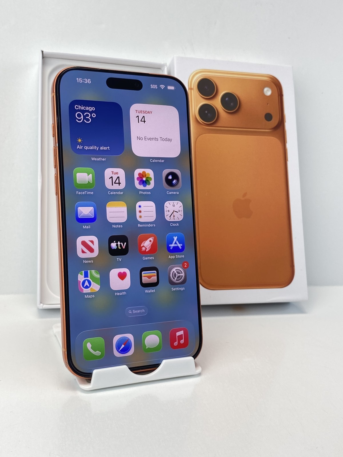 Apple iPhone 17 Pro Max A3257 256GB Orange 98% battery health Unlocked phone