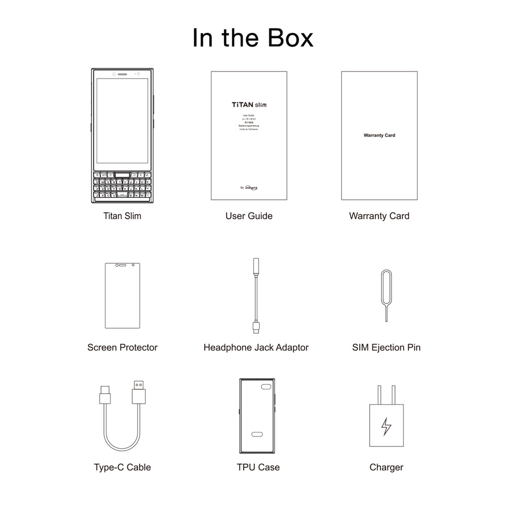 Unihertz Titan Slim The New Sleek QWERTY 4.2″ 4G Smartphone Android 11 NFC Phone