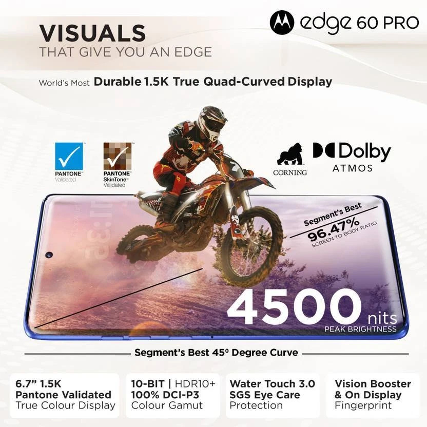 MOTOROLA Edge 60 Pro 5G (Walnut, 256GB 8GB RAM)- Global Version- “NO TARIFFS”