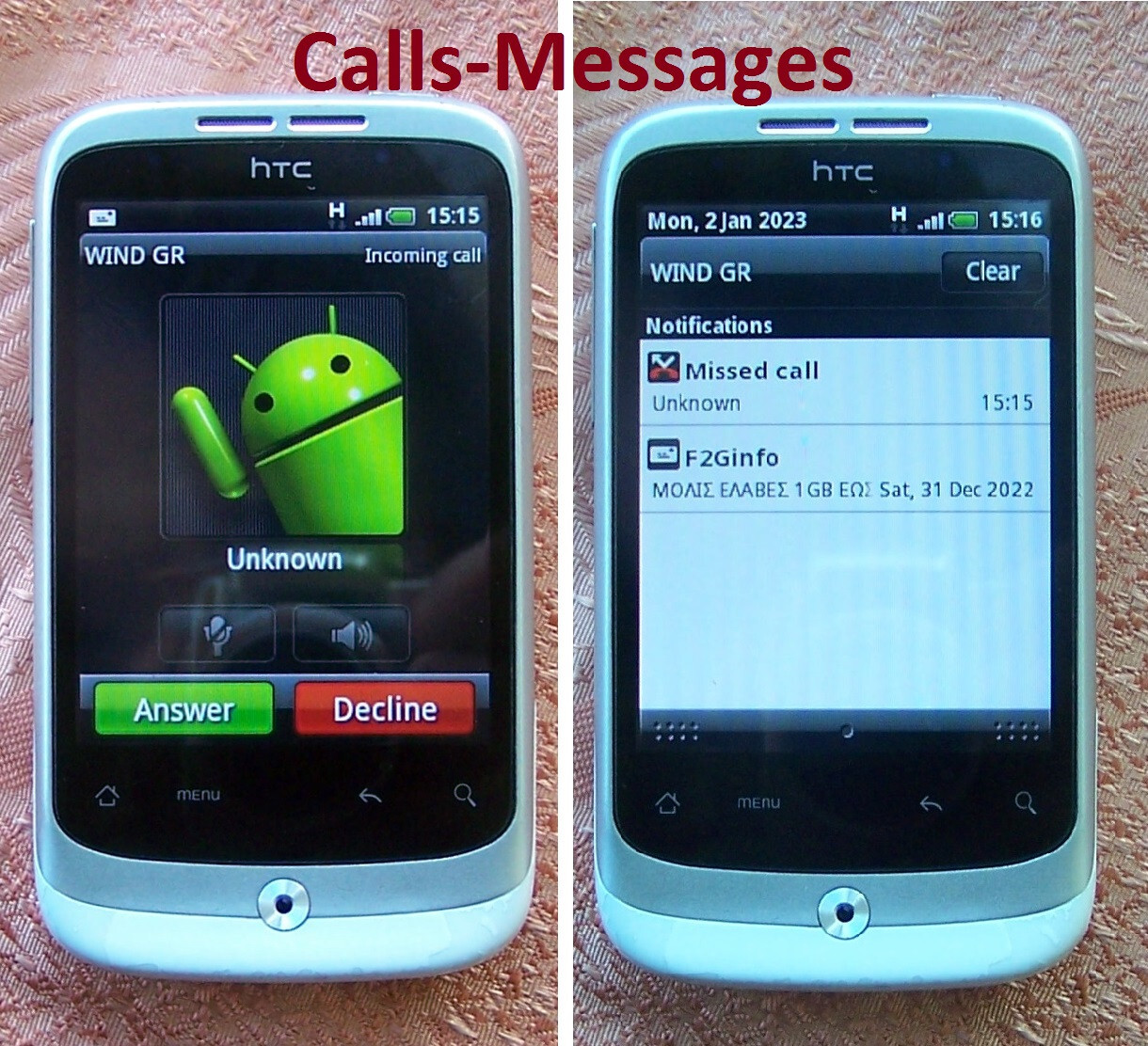 Original HTC Wildfire A3333 Smartphone Android 3G 5.0MP White-Silver Metallic