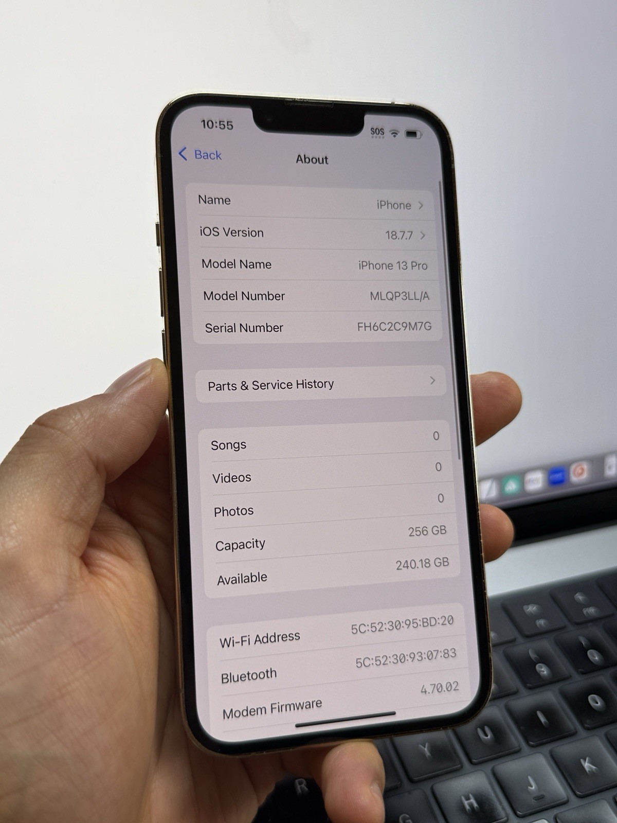 Apple iPhone 13 Pro 256GB Factory Unlocked Gold (Rear Cam Issue) #24550