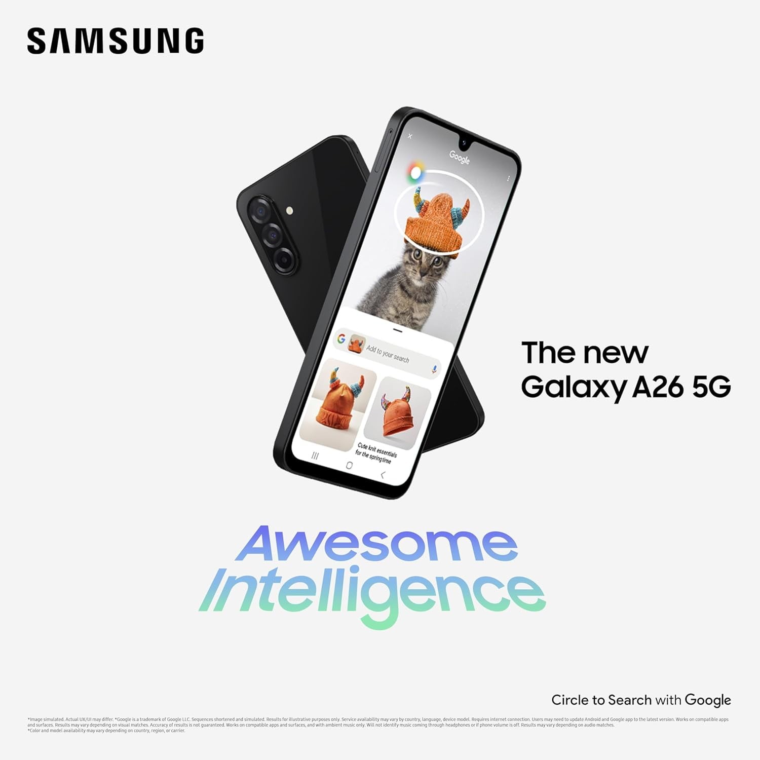 VERIZON UNLOCKED – Samsung Galaxy A26 5G – 128 GB – Black – Grade A