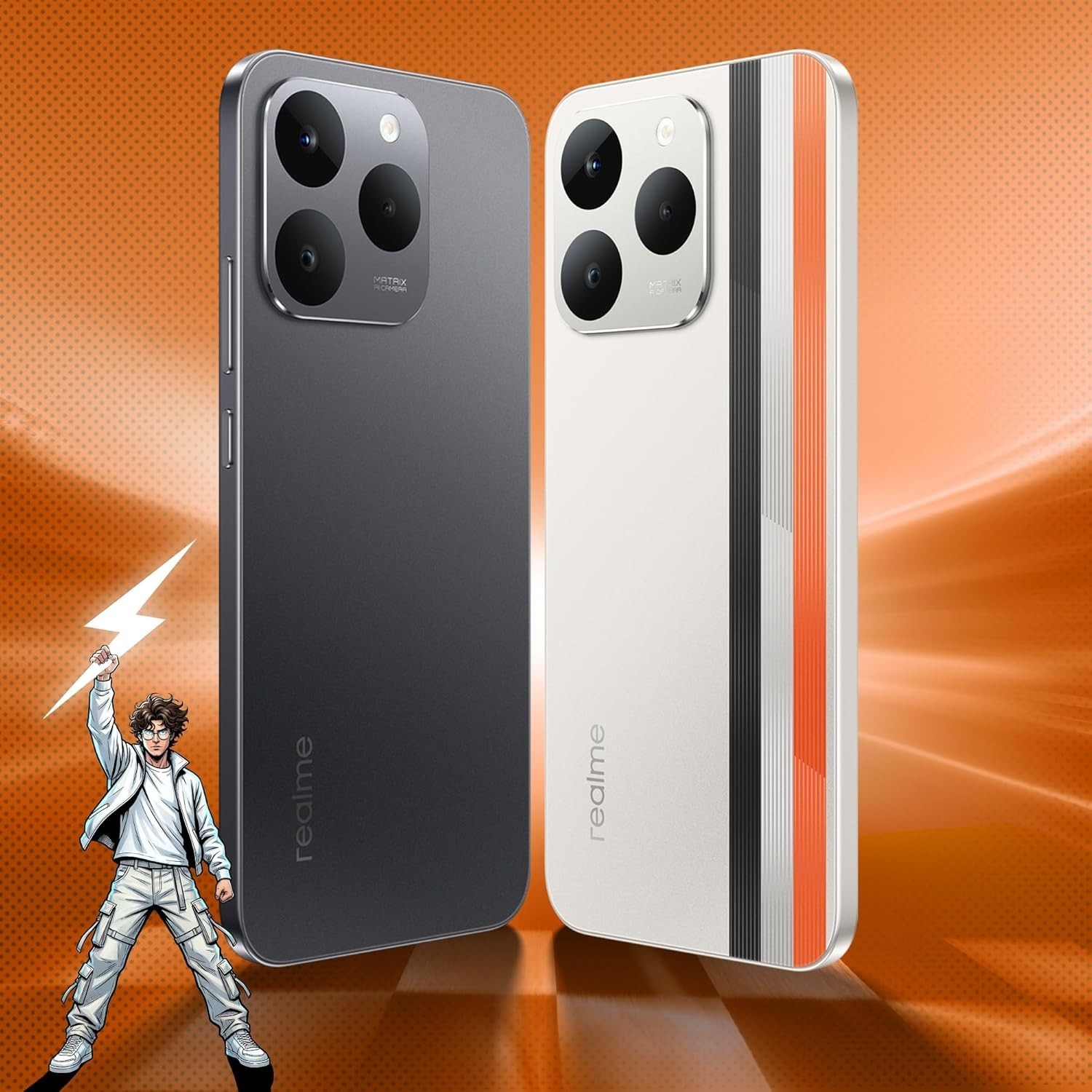 realme NARZO 90 5G (Carbon Black, 8GB+128GB) | 7000mAh Biggest Battery IP69 Dust