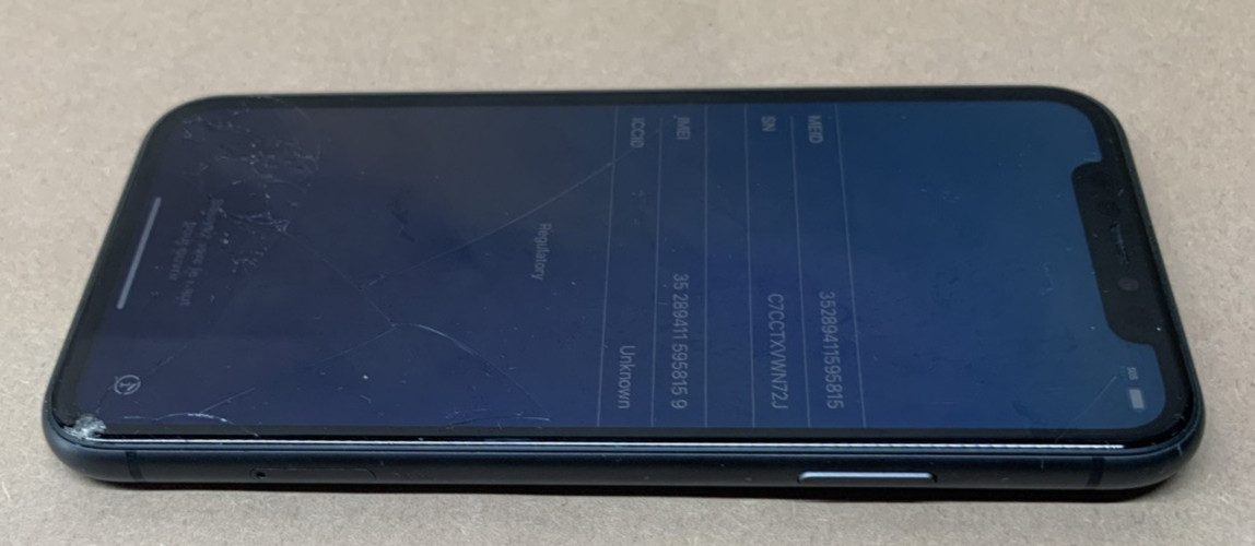 Apple iPhone 11 | 64GB | MWL72LL/A | A2111 | 4GB RAM | Black | ICL | Tested