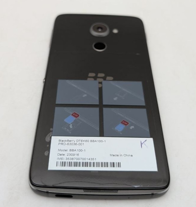 BlackBerry DTEK60 5.5″ Display 4G Unlocked Smartphone 32GB 21MP Camera Android