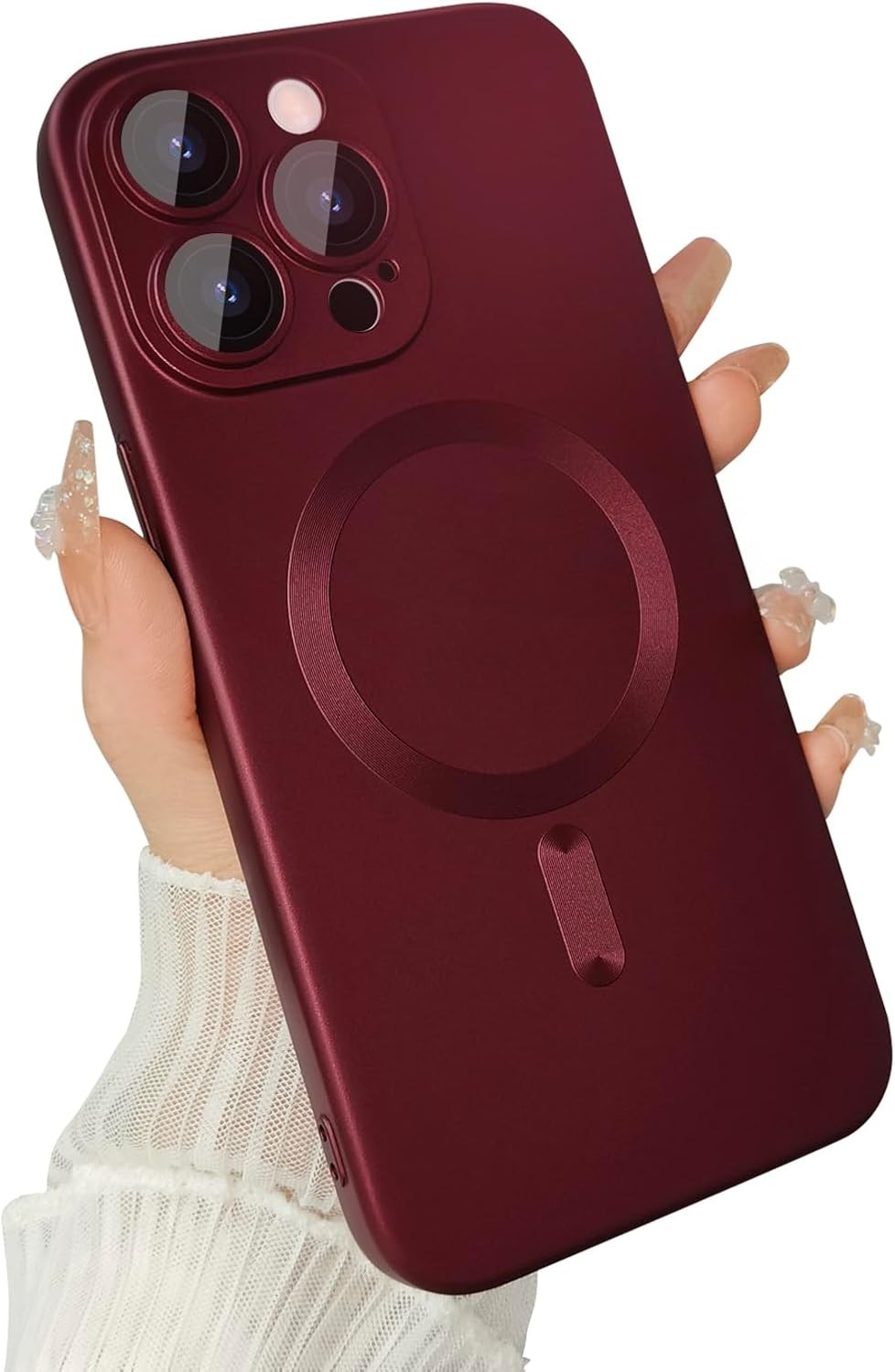Magnetic case for iPhone 13 Pro Phone Case for Women, Matte Luxury Soft Design
