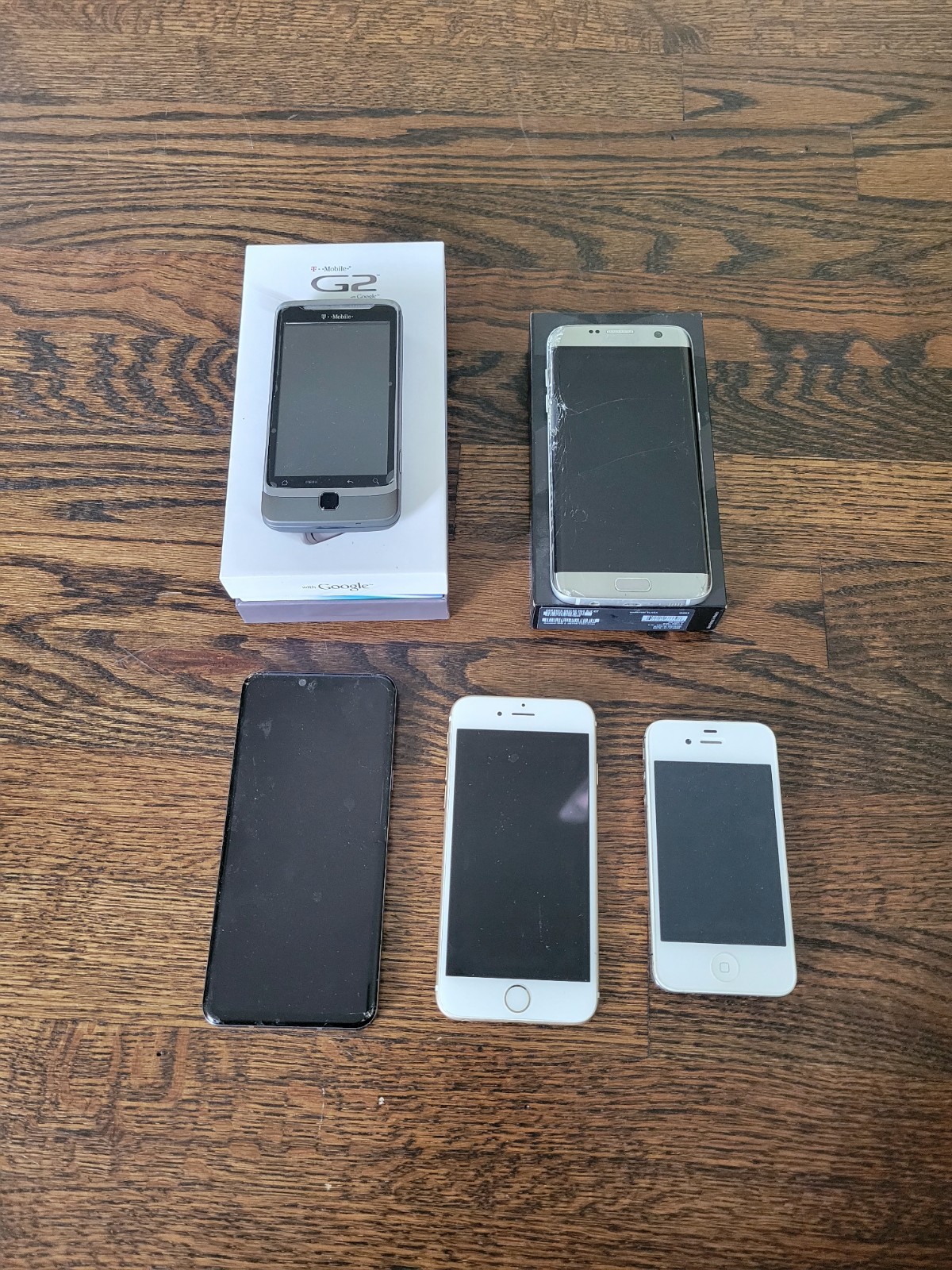 Apple iPhone Model A1633 & A1349 Plus 3 Other Phones – Samsung, HTC, LG – READ