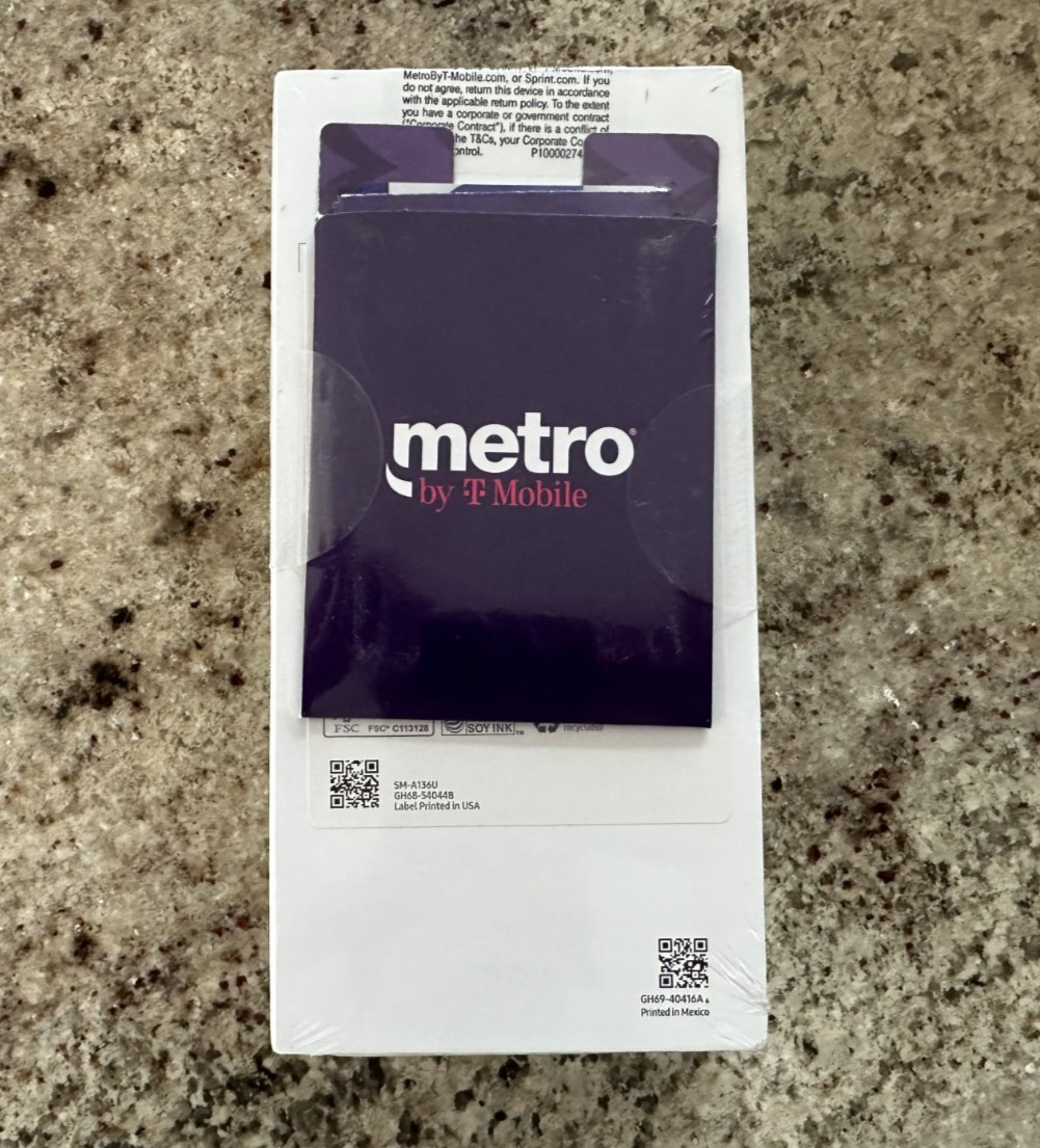Metro By T-Mobile Samsung Galaxy A13 5G Prepaid Smartphone Black 50MP Brand New