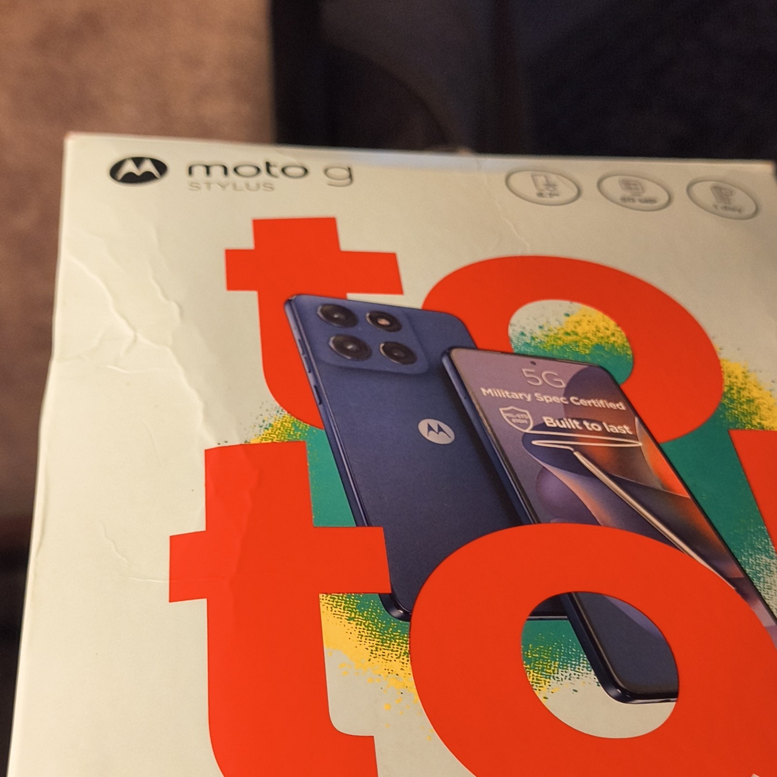 Motorola Moto G Stylus Bar Smartphone Blue Model XT2517V Part No XT2517V