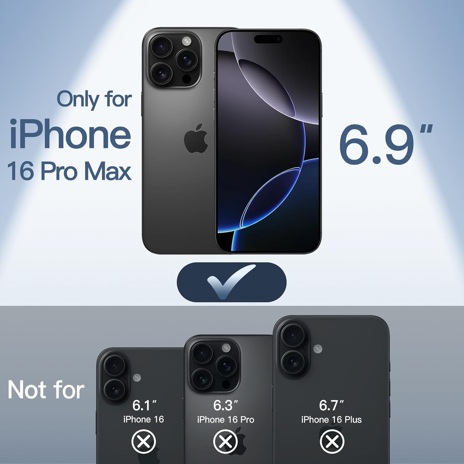 Magnetic 0.6mm Ultra Slim Case for iPhone 16 Pro Max 6.9 Inch, Lightweight Matte