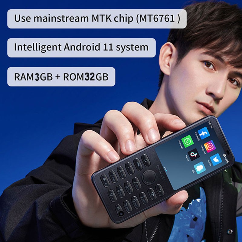 Qin F21 PRO 4G LTE Android 11 Mini Smartphone 2.8-inchTouch Screen Keyboard