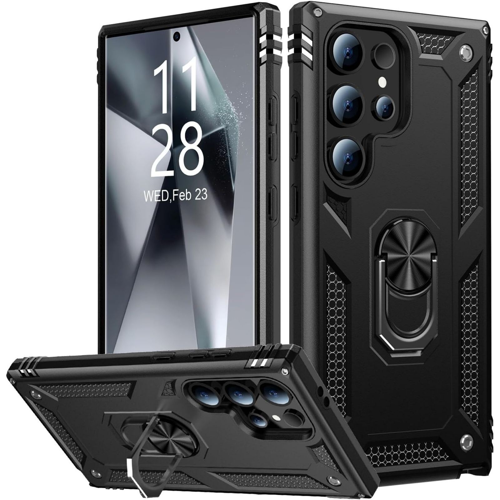 For Samsung Galaxy S25 Ultra Case w/Heavy Duty Shockproof cover& Magnetic stand