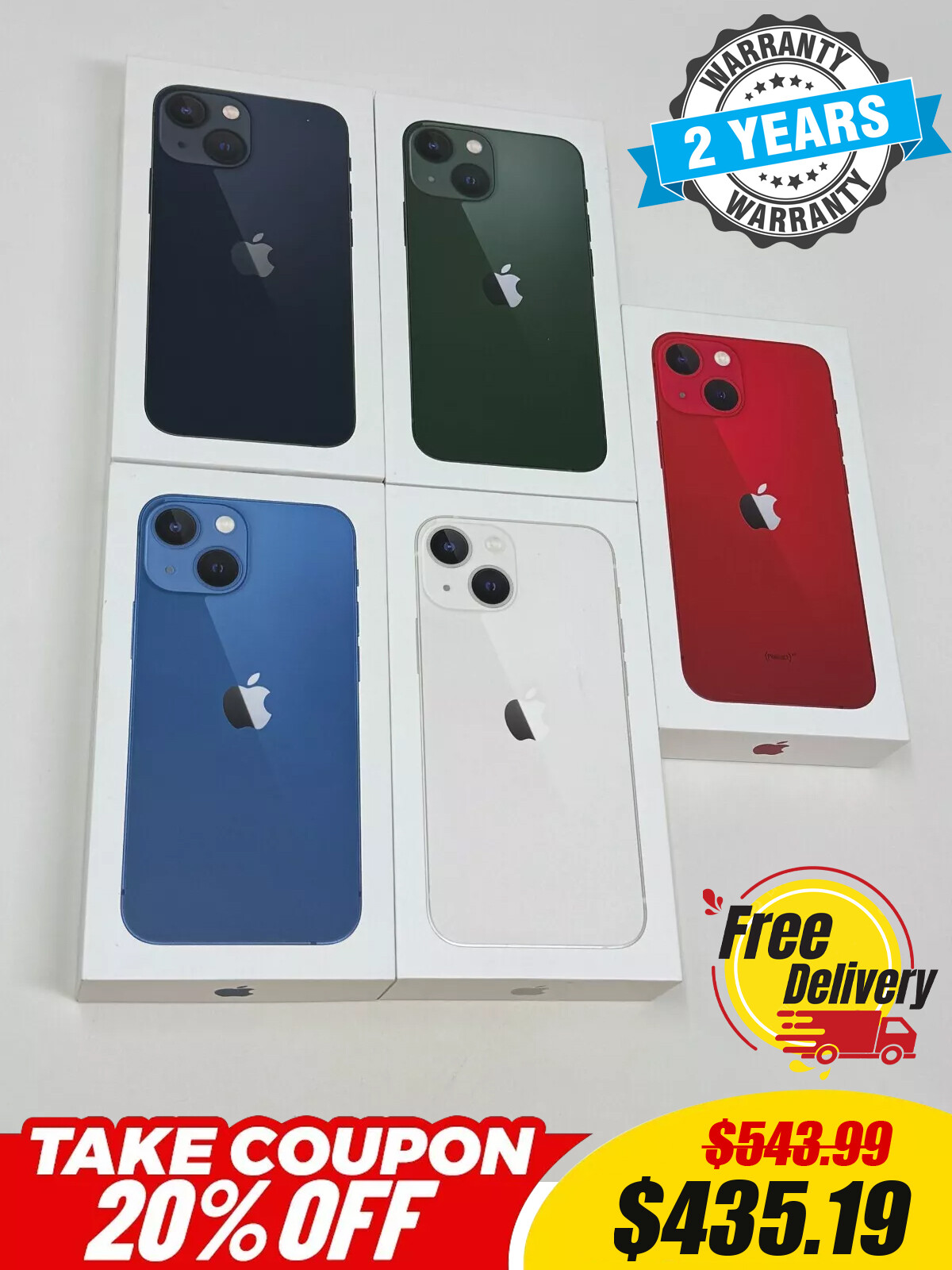 【NEW SEALED】Apple iPhone 13 MINI 512GB-128GB FACTORY UNLOCKED GSM CDMA US STOCK