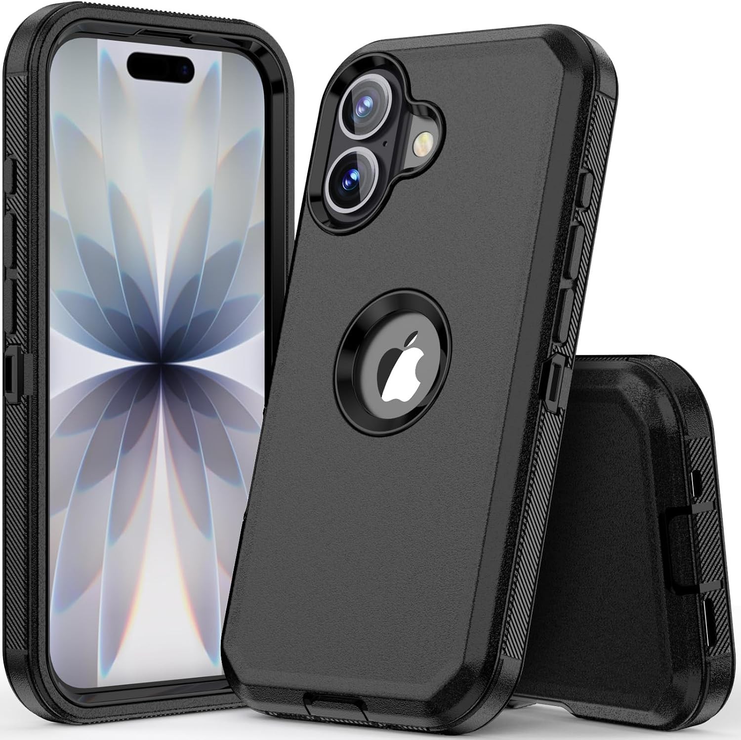 iPhone 17 Case Full Body Drop Protection Rugged Shockproof 3-Layer Heavy Duty Co
