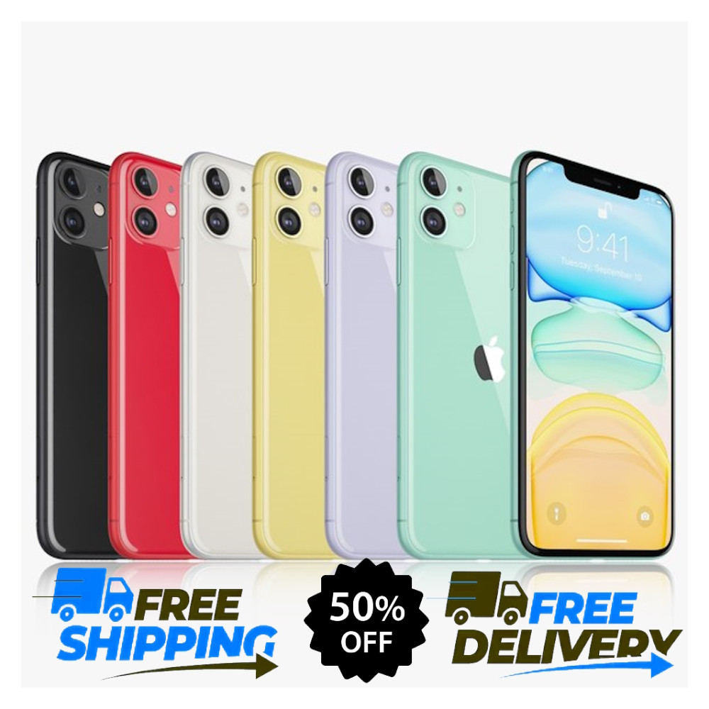 Apple iPhone 11 64GB Unlocked – Black/Red – Verizon, AT&T, T-Mobile, Free Ship