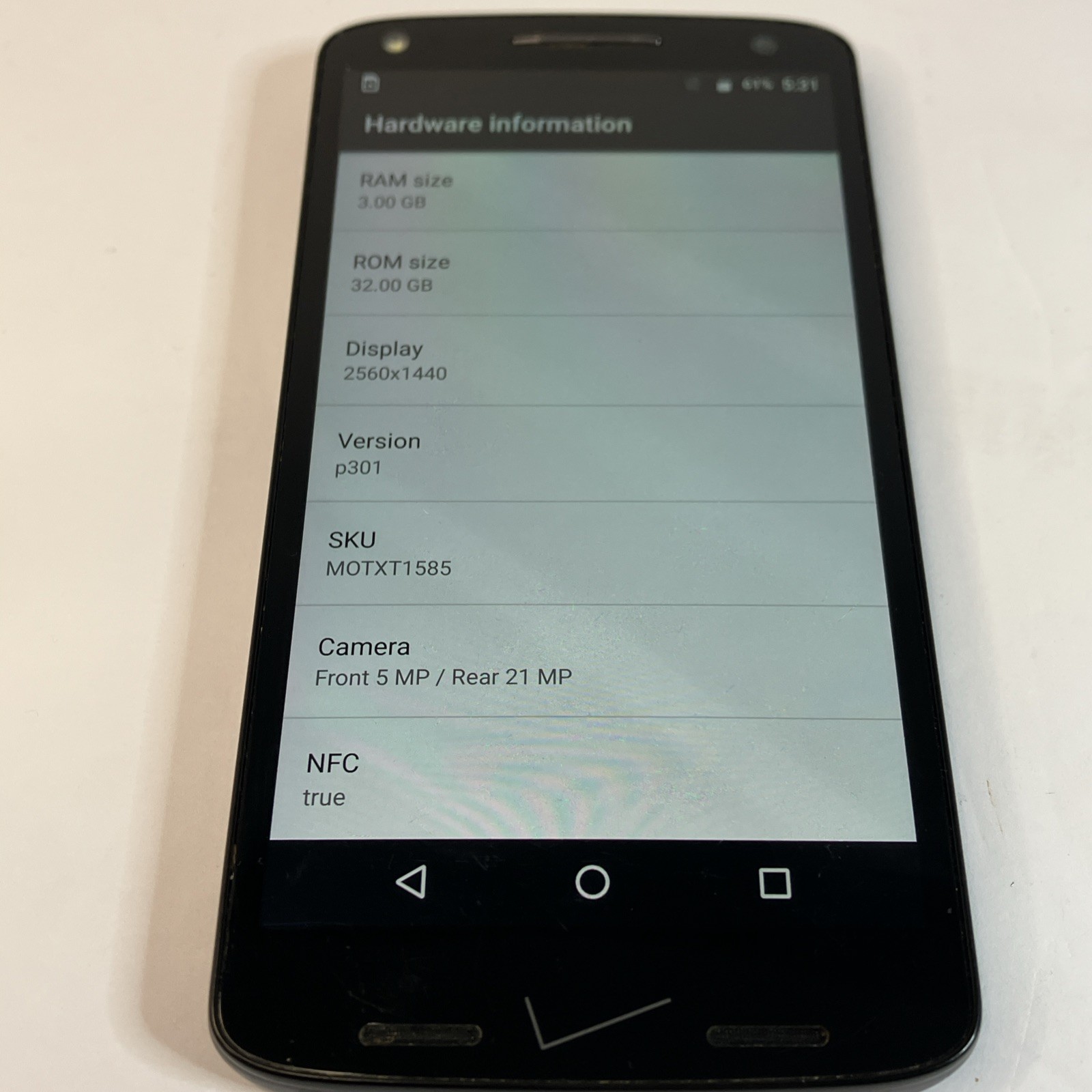 Motorola XT1585 Droid Turbo 2 Verizon Phone Wireless Charging 32GB ROM