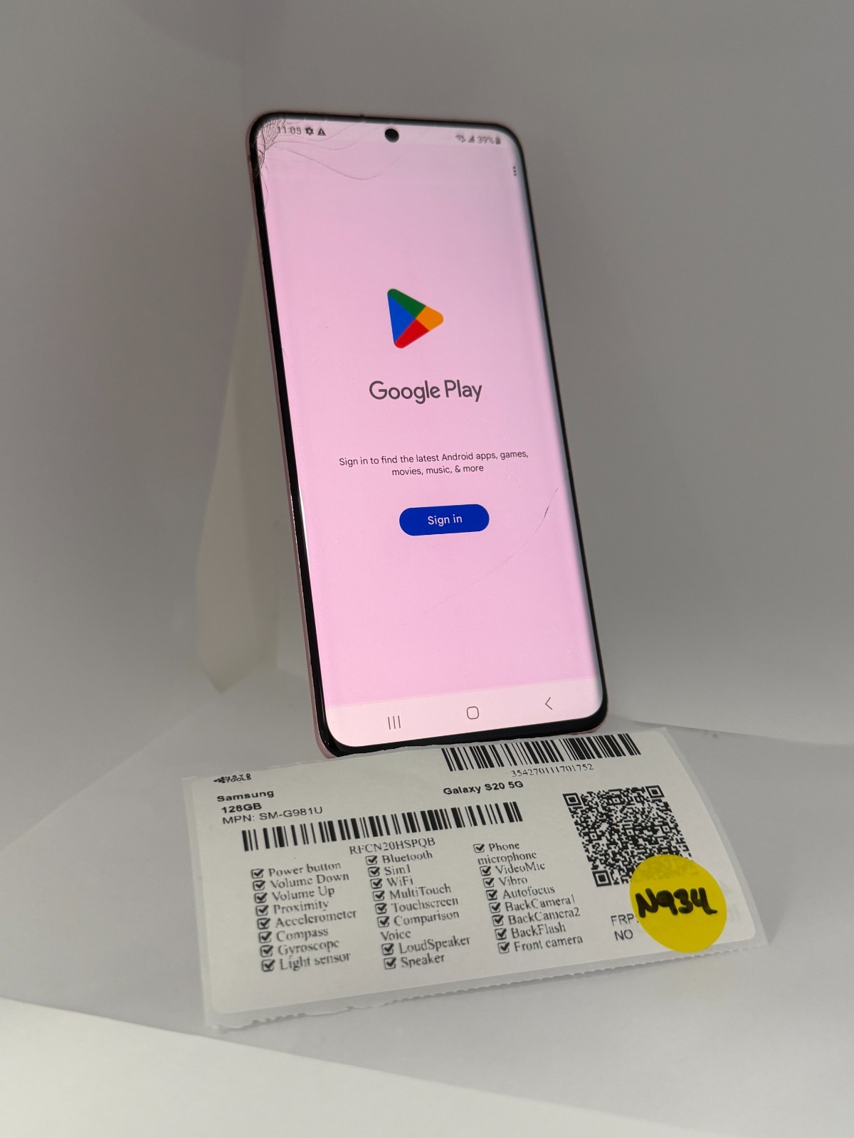 Samsung Galaxy S20 5G G981U 128GB Unlocked (N934)
