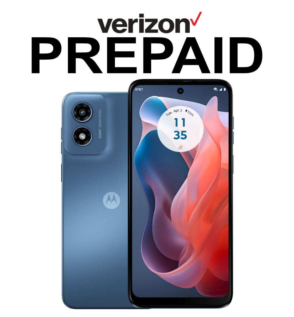 Motorola Moto G Play 2024 64GB Blue PREPAID Verizon Locked Good
