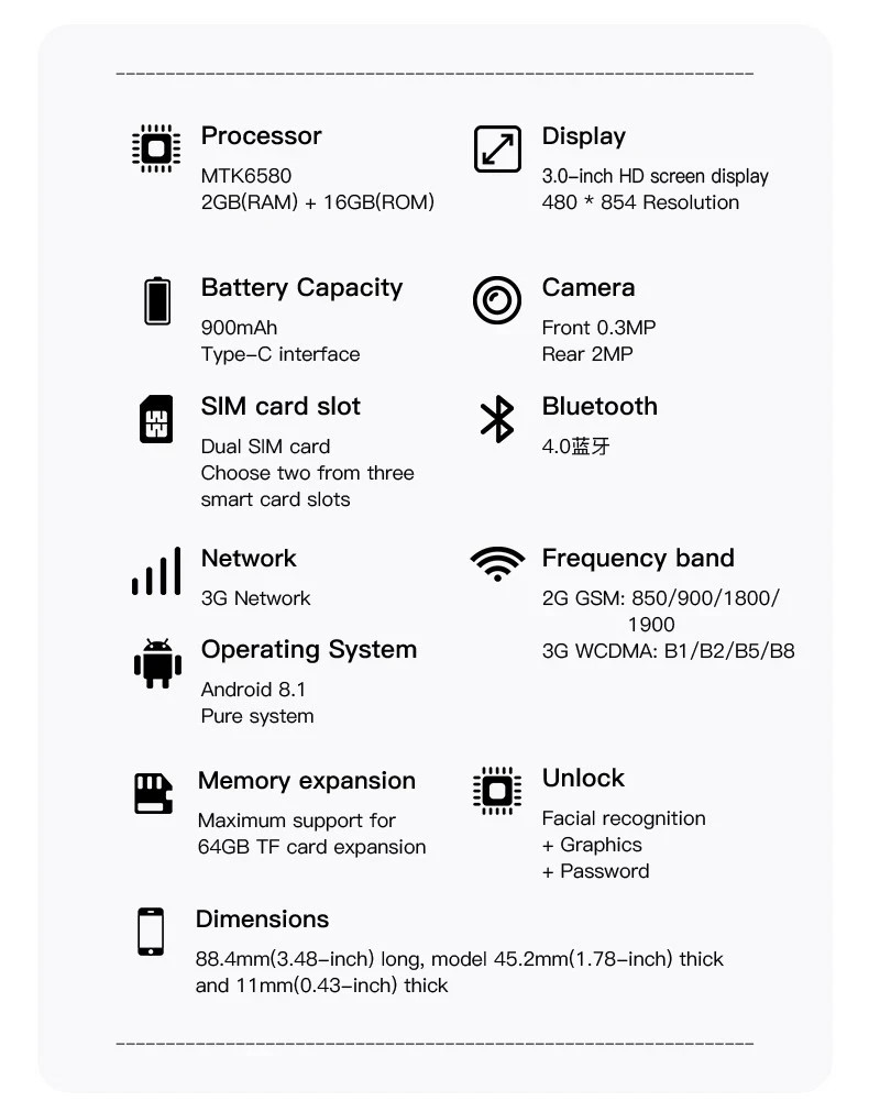 Global Unlocked Mini HD 4.0″ 4G Network Smart phones GSM 16GB Android Cell Phone