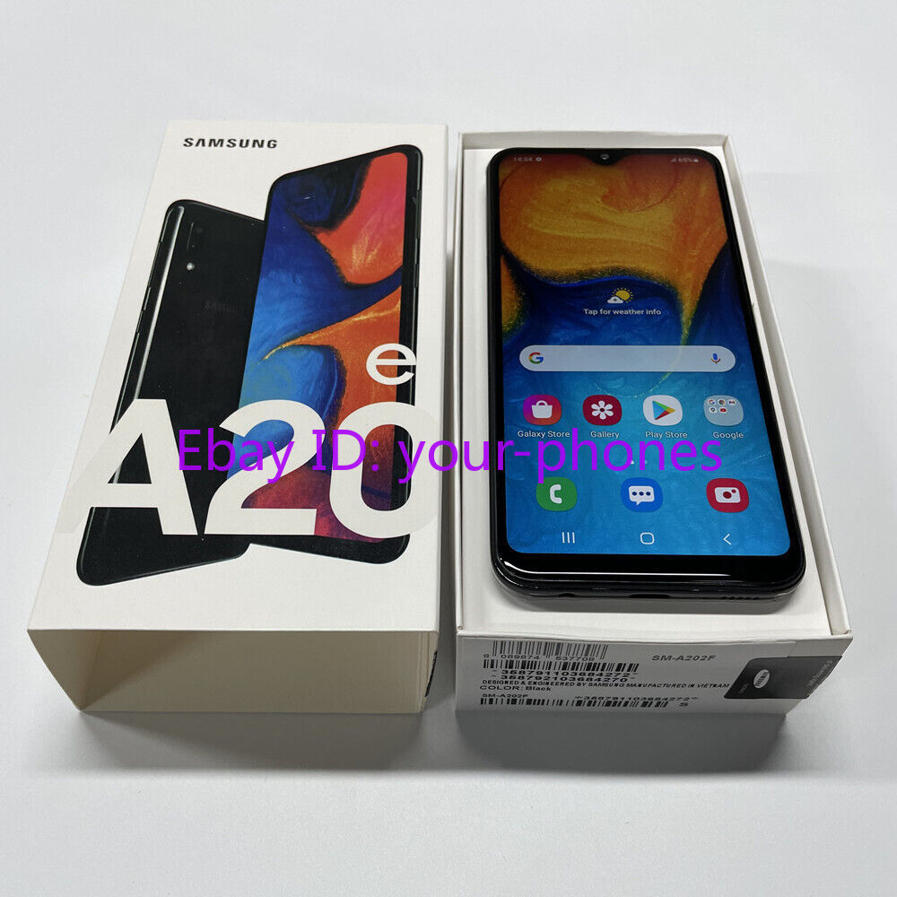 Samsung Galaxy A20e A202F/DS Dual SIM 32GB+3GB Unlocked Smartphone- New Unopened