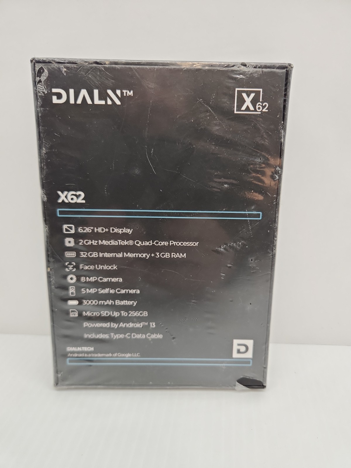 DIALN Android Smartphone X62 Display 6.26, 2GHz QuadCore processor, 32GB UNKNOWN