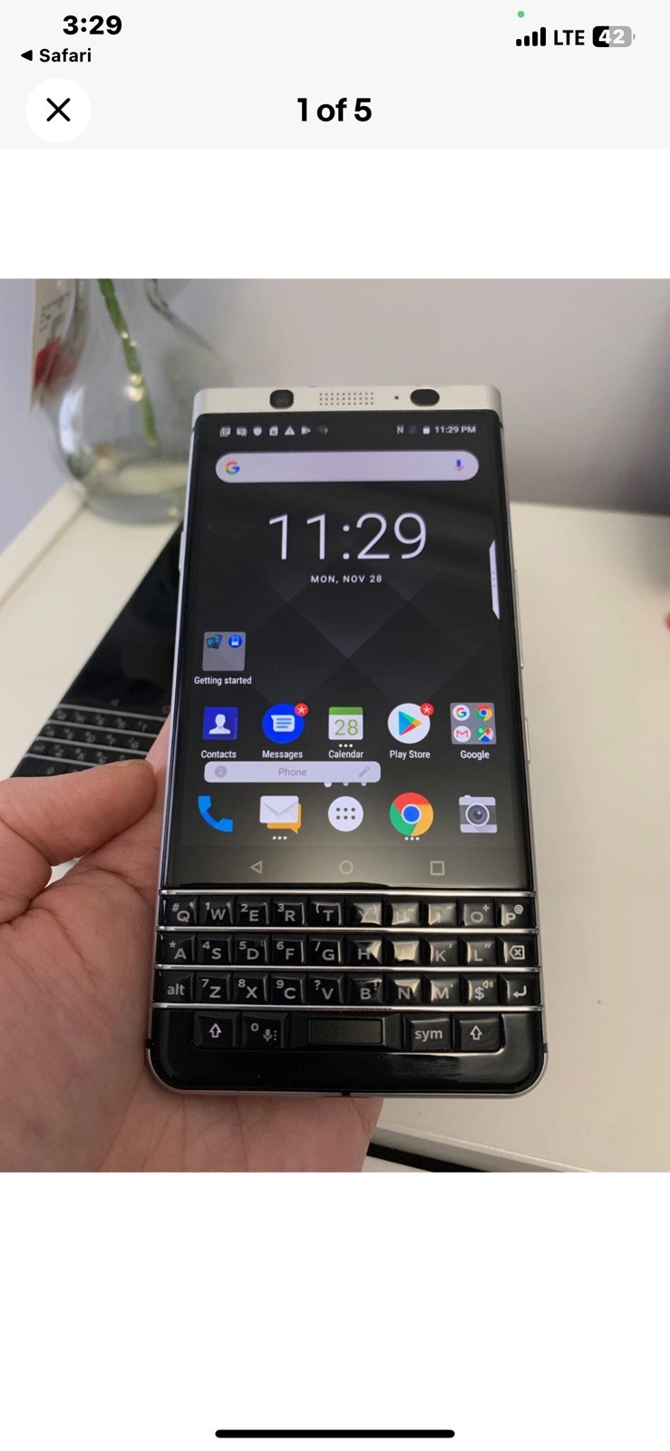 BlackBerry KEYone – 32GB – BBB100-3 – GSM Unlocked 4G – Good Condition Q6
