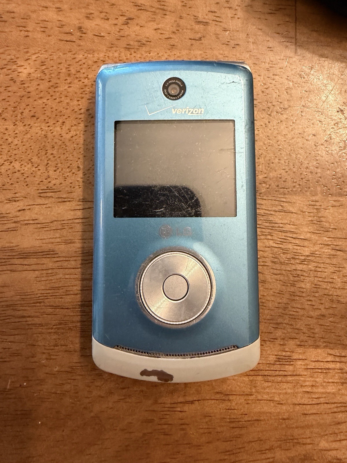 LG Chocolate 3 VX8560B Flip Phone Verizon Silver Blue Camera Tested