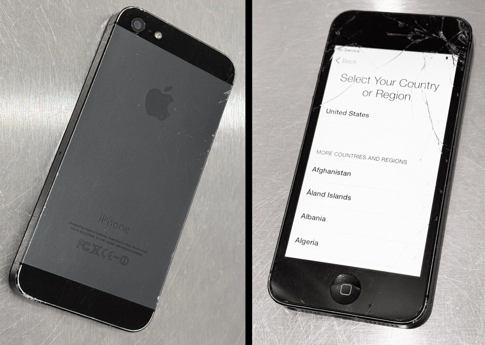 WORKS PERFECTLY! Original Owner! Apple iPhone 5 32MB Black / Slate Model A1429