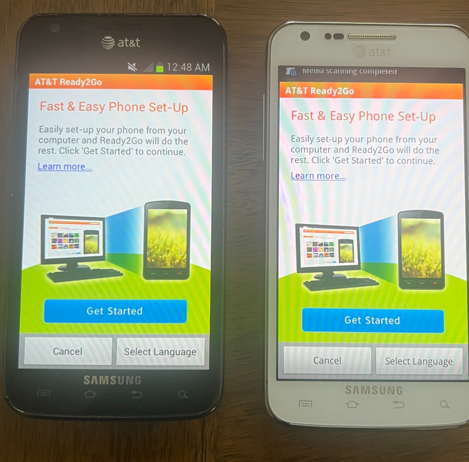 (Lot of 2) Samsung Galaxy S II – SGH-i727 – White & Black (AT&T)
