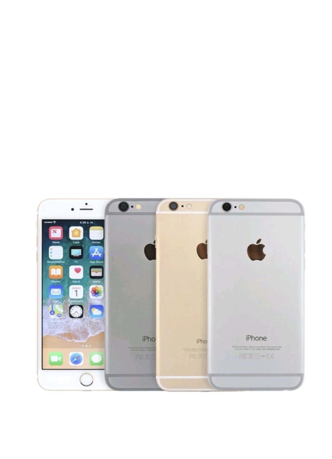 Apple iPhone 6 128GB – A1549 – CDMA-GSM – Silver – Black – Factory Unlocked B+