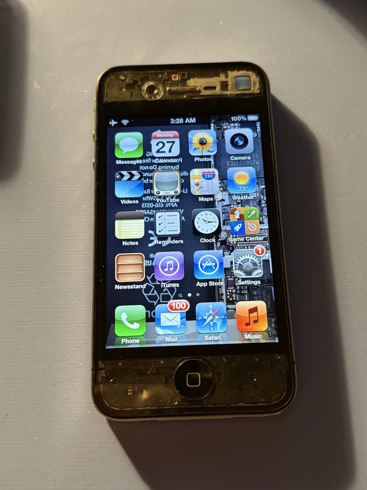 Apple iPhone 4 16GB Black Transparent Mod (Unlocked) – iOS 5.1.1