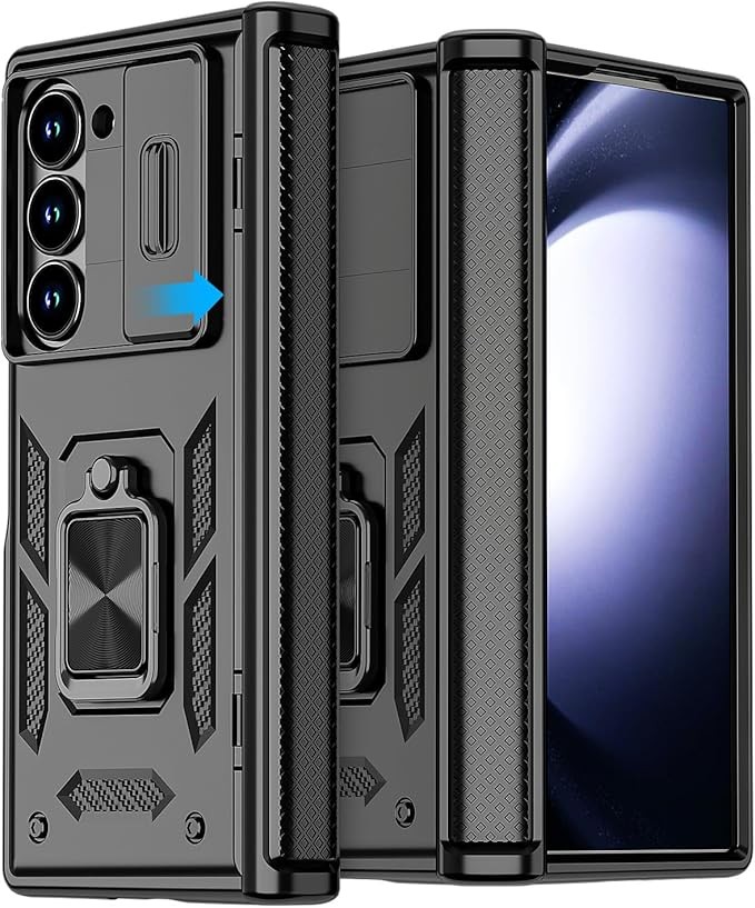 Samsung Galaxy Z Fold 6 Case Heavy Duty Protective Cover with Camera Lens & Hing