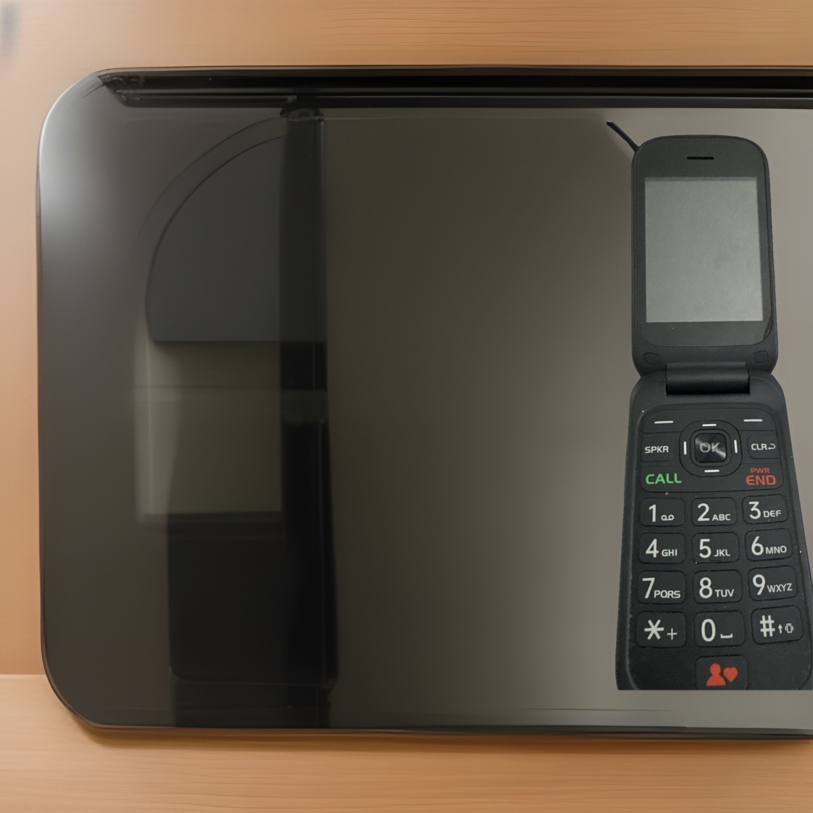 Consumer Cellular-Iris Flip- SH3320 3.2″ 8GB Flip Phone-C Bk -SH3320CB Works