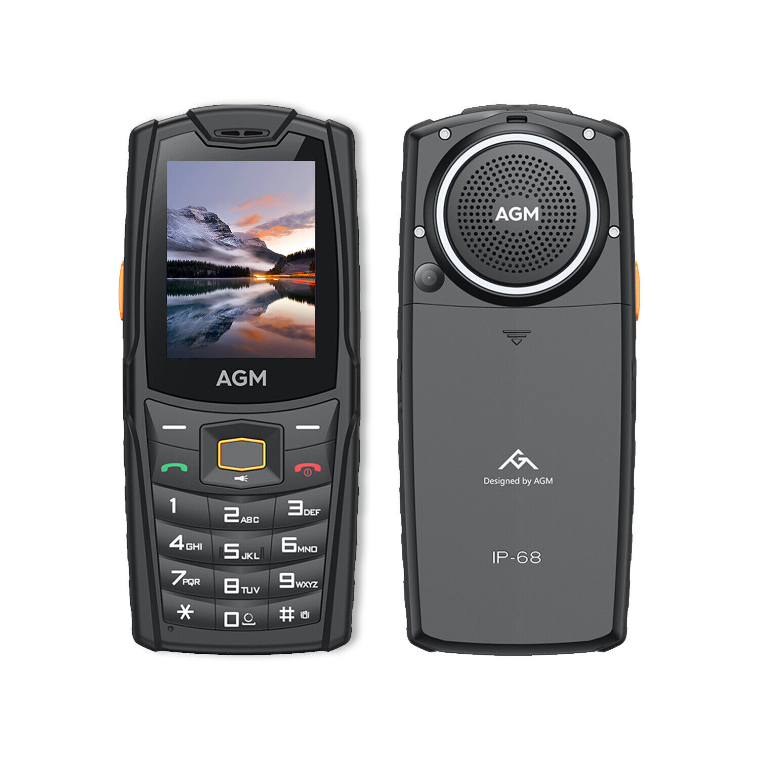 AGM M6 4G Outdoor Mobile Phone No Contract Button Mobile Phone Rugged Phone Flashlight 2SIM