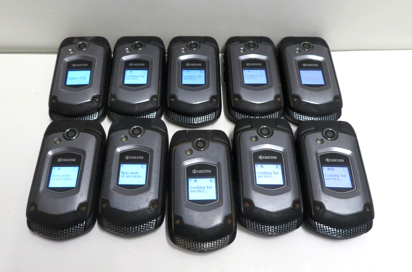 LOT OF 10 Kyocera DuraXTP E4281 16GB Black Sprint