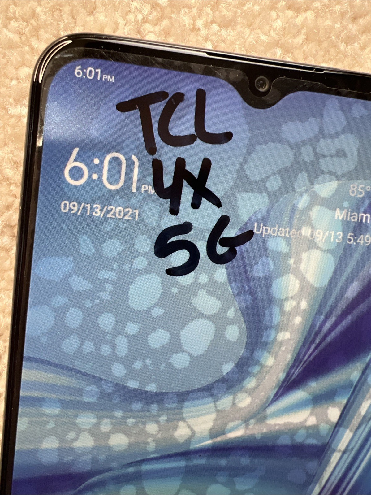 TCL 4X 5G TracFone LOCKED Black Android 11 Smartphone, 64GB NEW Phone Only