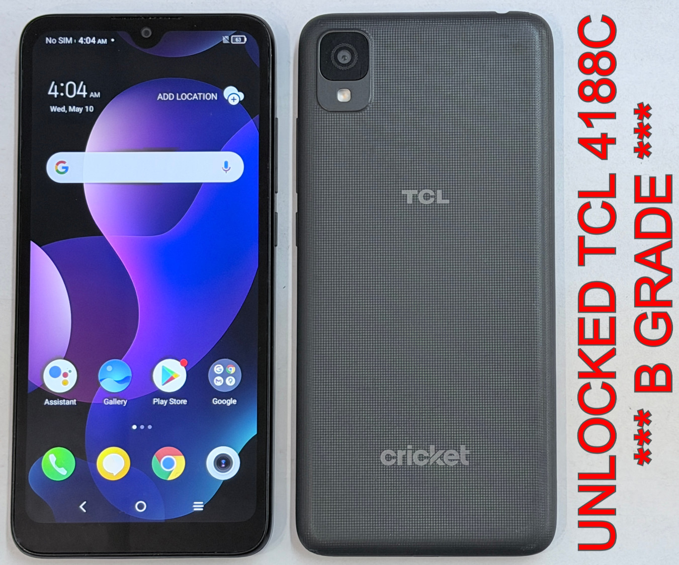 UNLOCKED TCL 30 Z Cricket 4188C 32GB 3GB Android Smart Phone / AT&T *B GRADE
