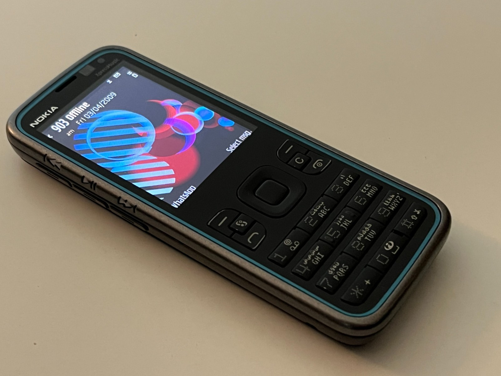 Nokia 5630 XpressMusic – 128 MB – Blue on grey (Unlocked)