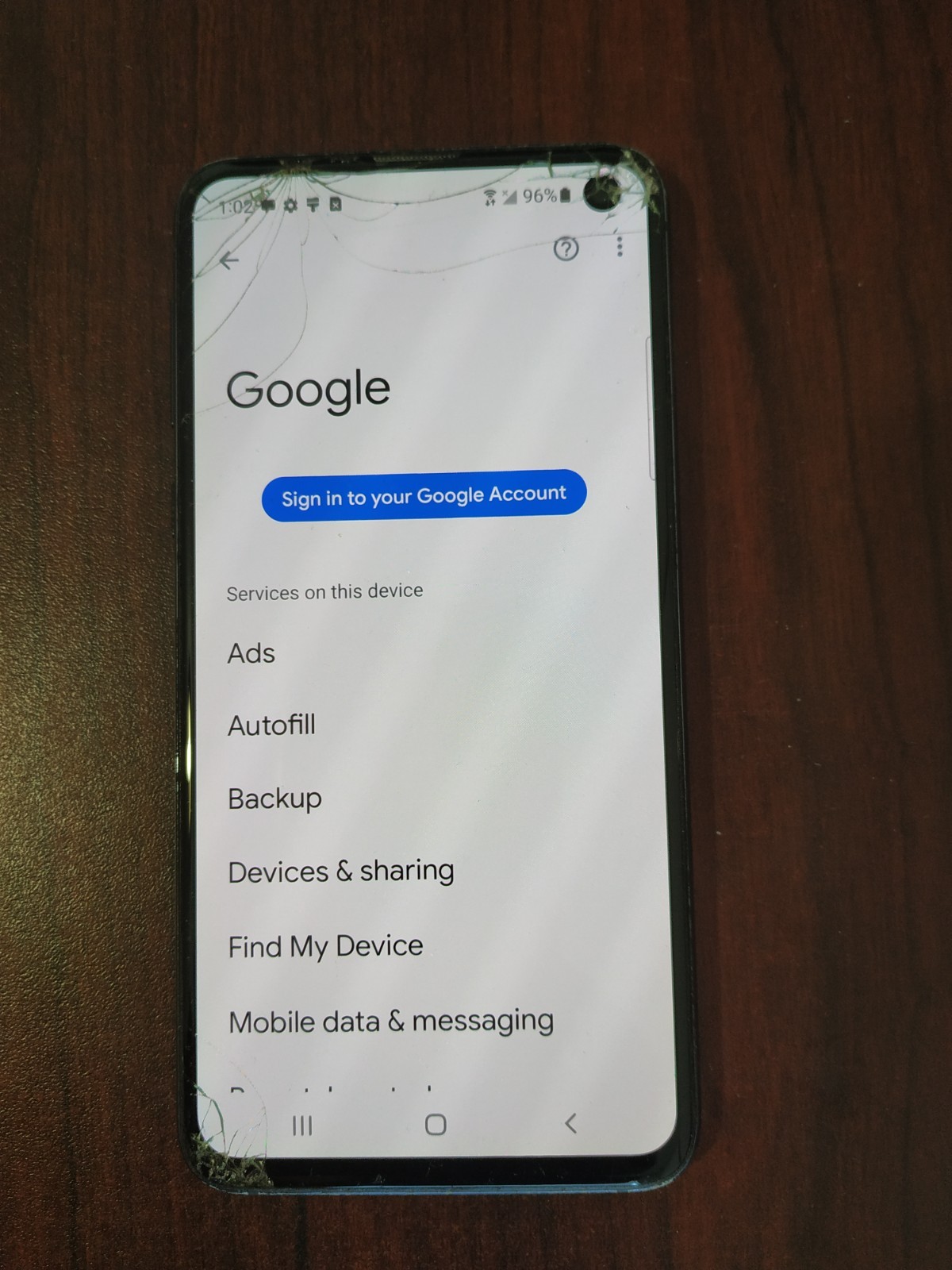 Samsung Galaxy S10e SM-G970U 128GB Verizon For parts