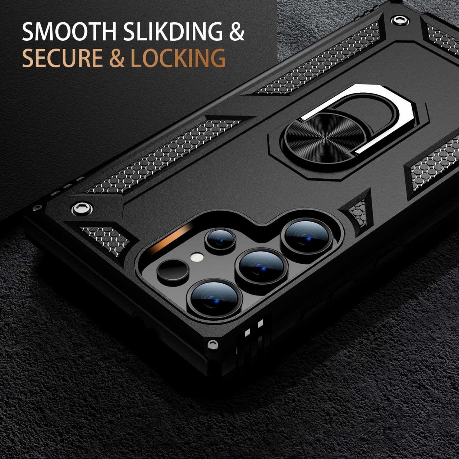 For Samsung Galaxy S25 Ultra Case w/Heavy Duty Shockproof cover& Magnetic stand