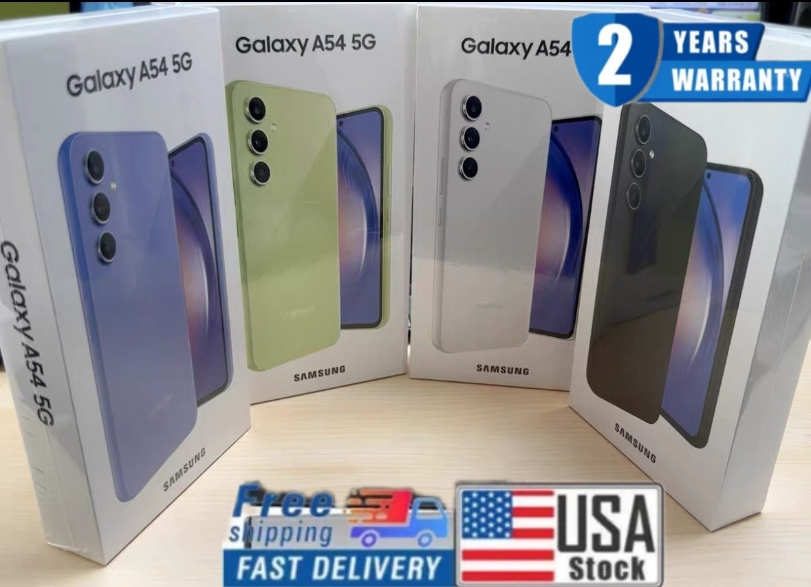 New SEALED Samsung Galaxy A54 5G SM-A546U1 US Version Factory Unlocked Black