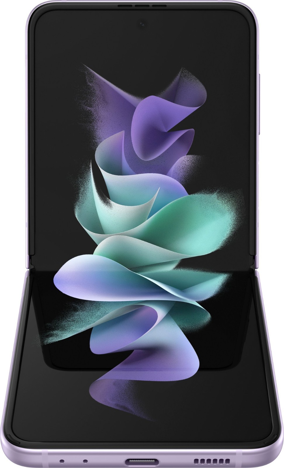 Samsung Galaxy Z Flip 3 – SM-F711U – Unlocked 128GB Lavender *WORKS: BLACK SPOT*