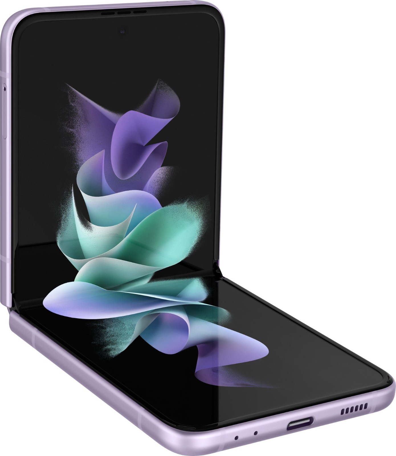 Samsung Galaxy Z Flip 3 – SM-F711U – Unlocked 128GB Lavender *WORKS: BLACK SPOT*