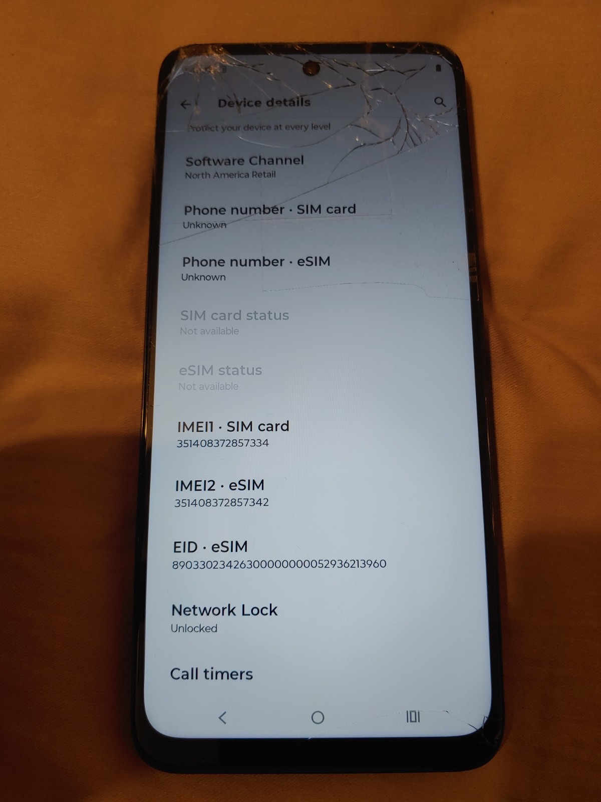 Cracked Glass Motorola Moto G Power 5G 2024 XT2415- 128GB -Factory Unlocked #59