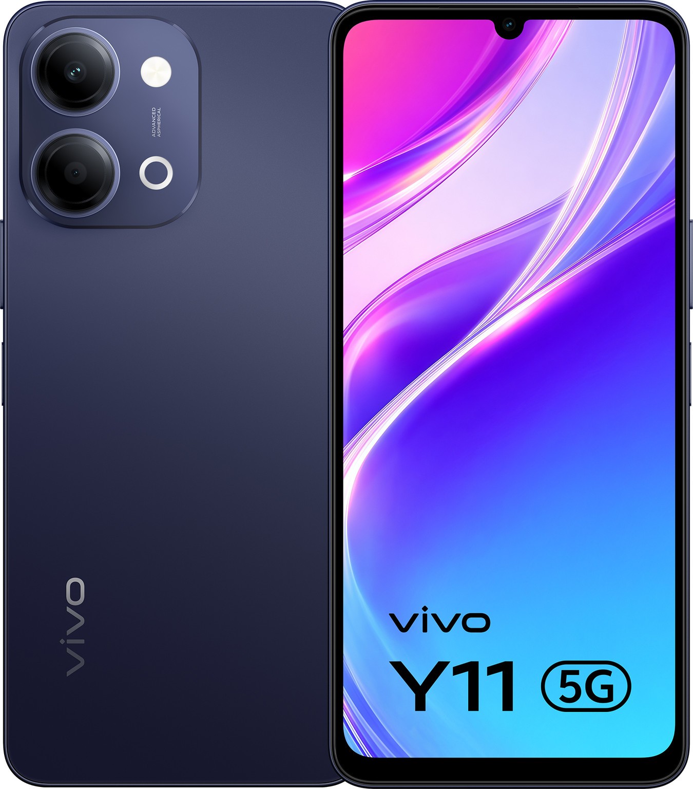 vivo Y11 5G (Midnight Blue, 128 GB) (4 GB RAM) Dimensity 6300 Global Version.